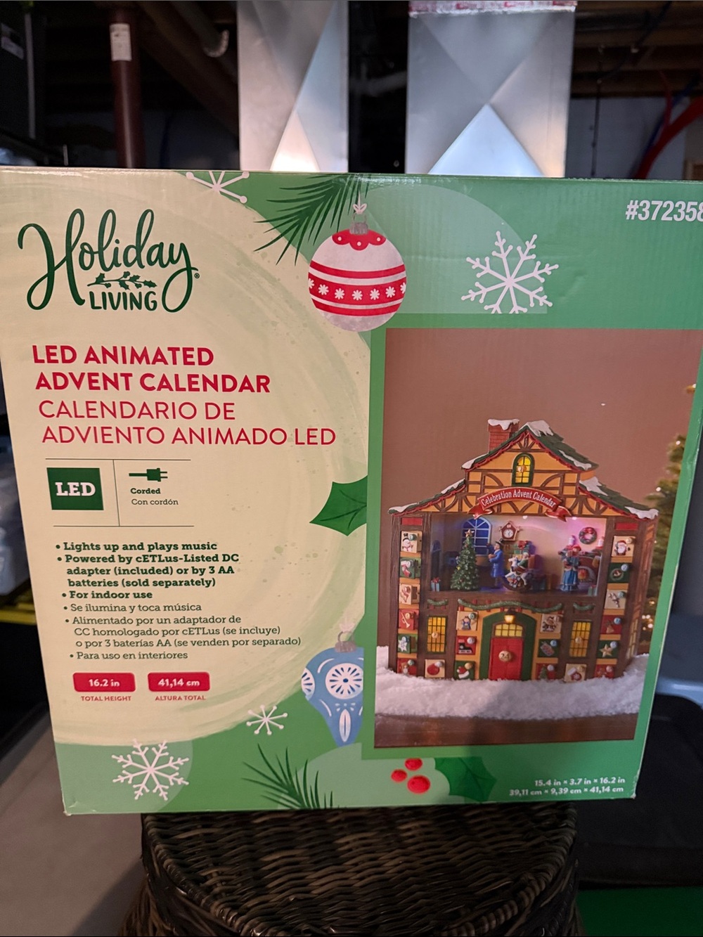 LED Animated Advent Calendar - Green